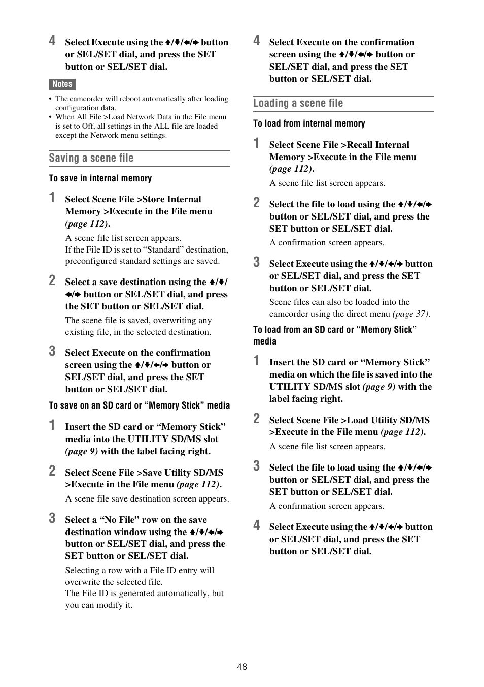 Sony XDCA-FX9 Extension Unit for PXW-FX9 Camera User Manual | Page 48 / 154