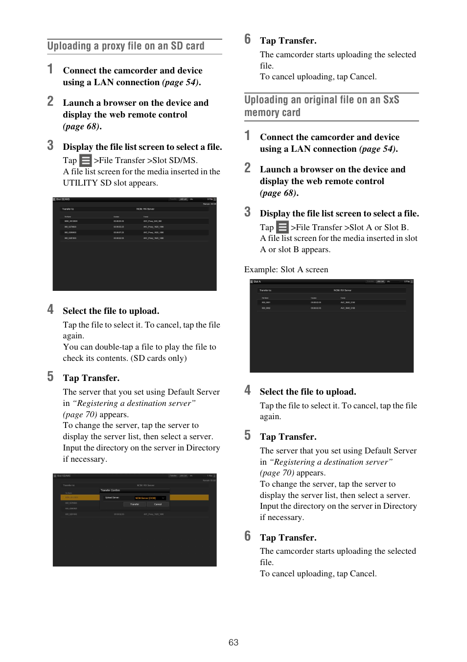 Sony XDCA-FX9 Extension Unit for PXW-FX9 Camera User Manual | Page 63 / 154