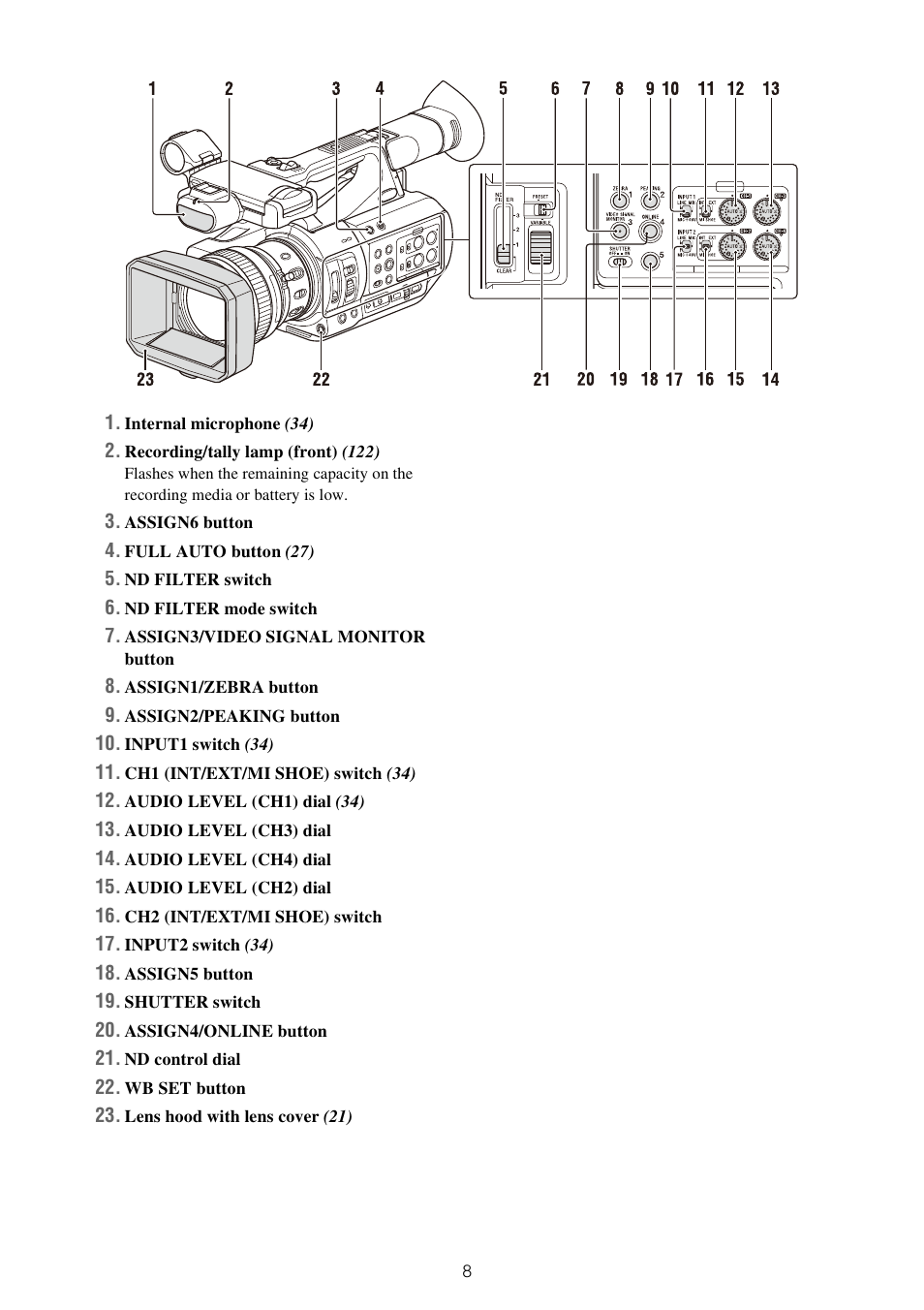 Sony XDCA-FX9 Extension Unit for PXW-FX9 Camera User Manual | Page 8 / 154