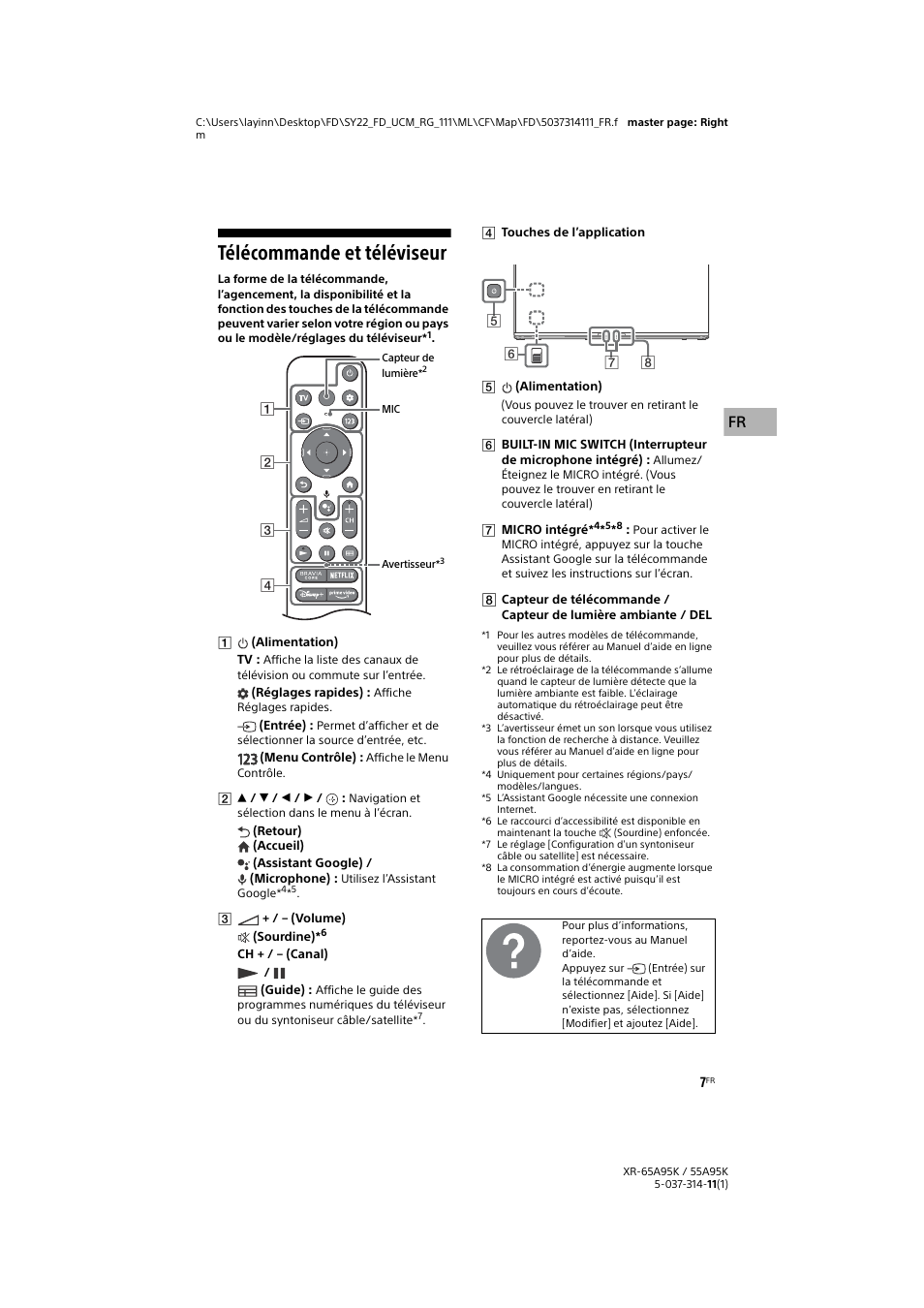 Télécommande et téléviseur | Sony Xperia PRO 5G Smartphone User Manual | Page 21 / 48