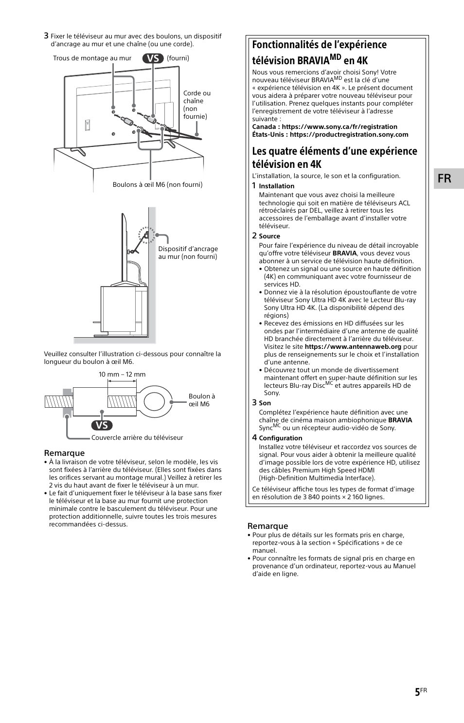 Fonctionnalités de l’expérience télévision bravia, En 4k | Sony ZRD-B15A Micro LED Video Wall Modular Display User Manual | Page 17 / 40