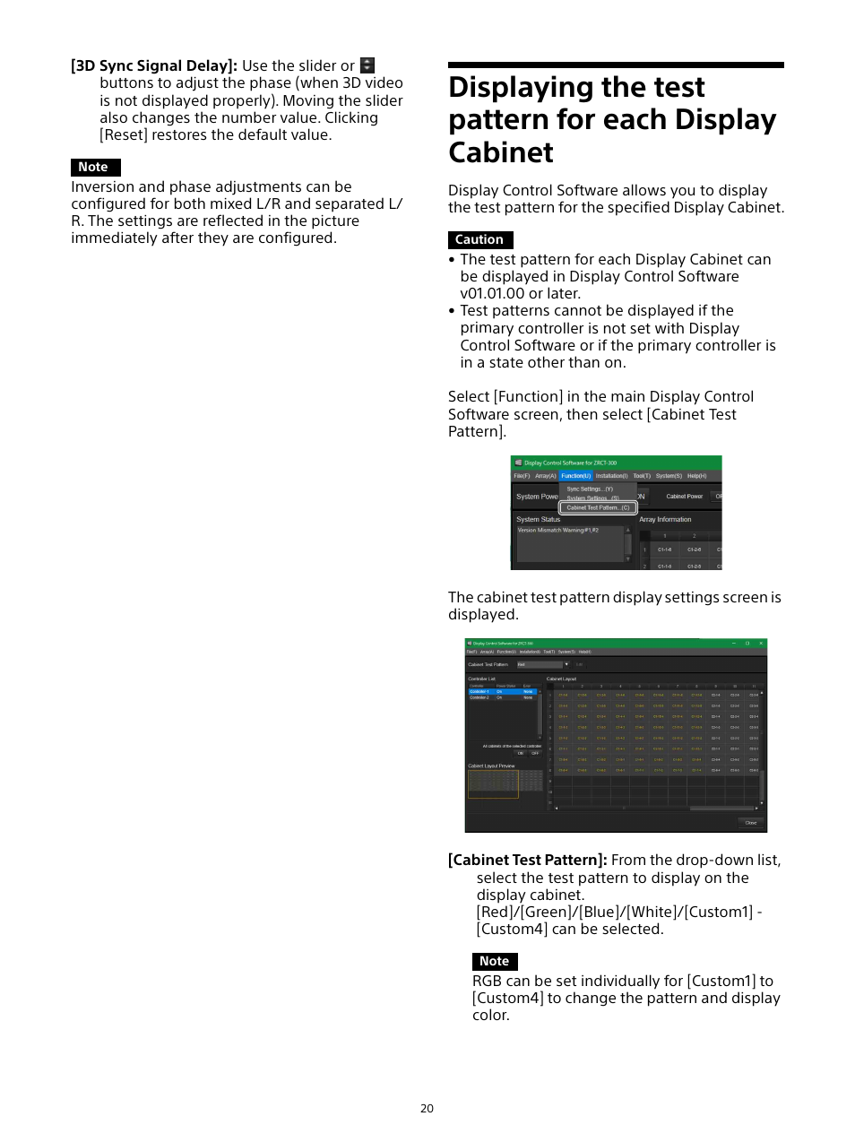 Sony ZRD-B12A Micro LED Video Wall Modular Display User Manual | Page 20 / 65