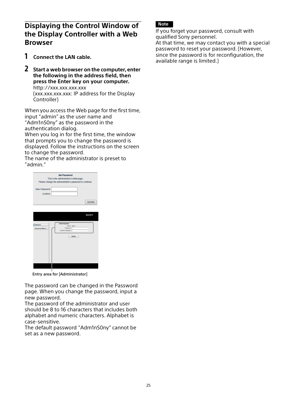 Browser | Sony ZRD-B12A Micro LED Video Wall Modular Display User Manual | Page 25 / 65