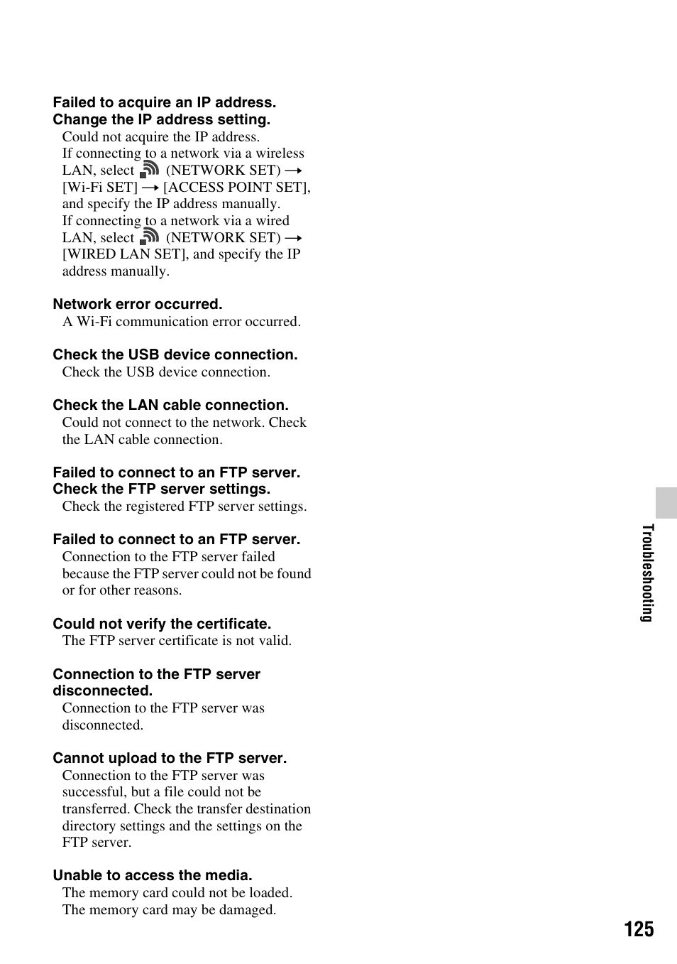 Sony BRAVIA FW-98BZ50L 98" UHD 4K HDR Commercial Monitor User Manual | Page 125 / 152