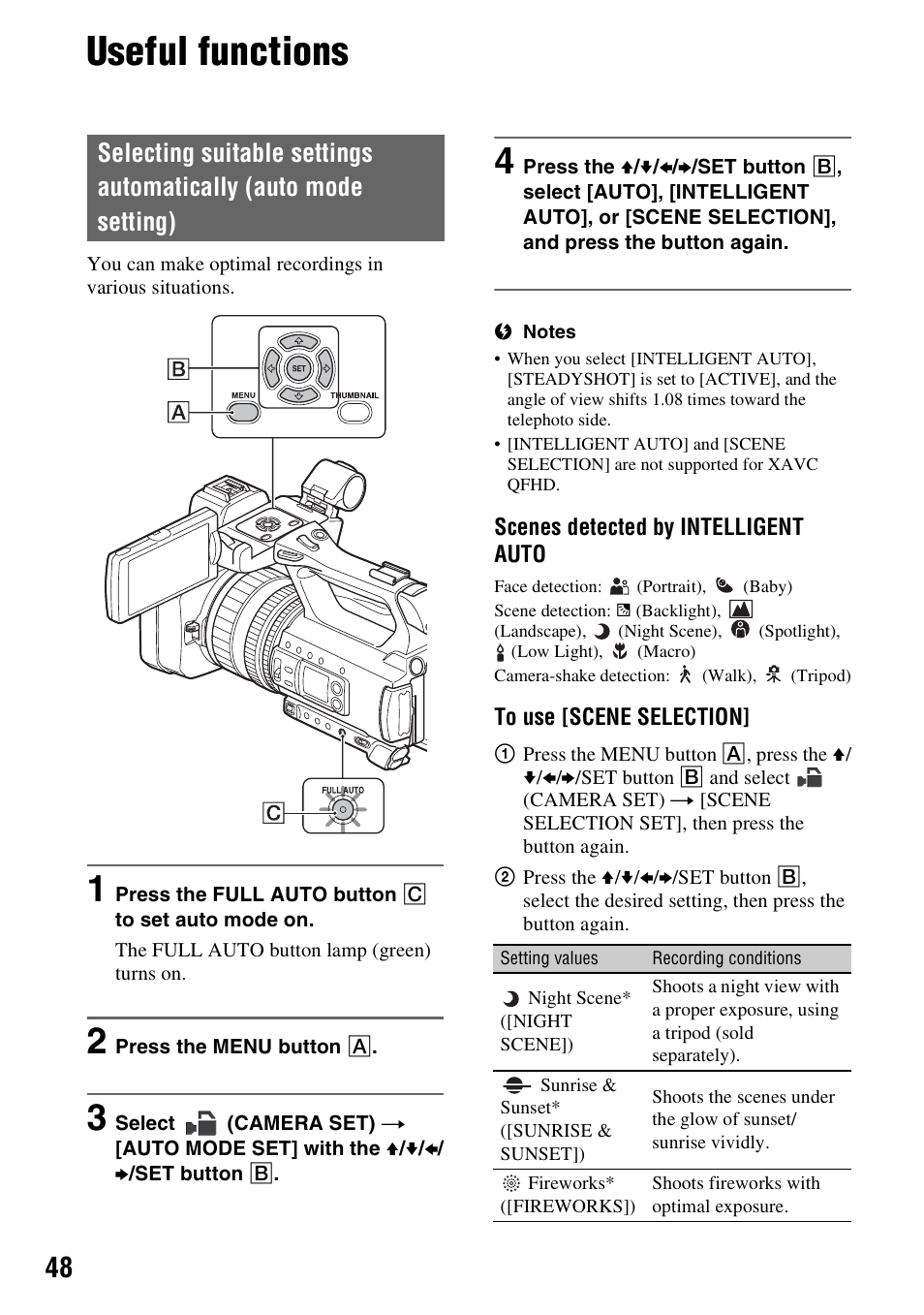 Useful functions, N (p. 48), P. 48) | Sony BRAVIA FW-98BZ50L 98" UHD 4K HDR Commercial Monitor User Manual | Page 48 / 152