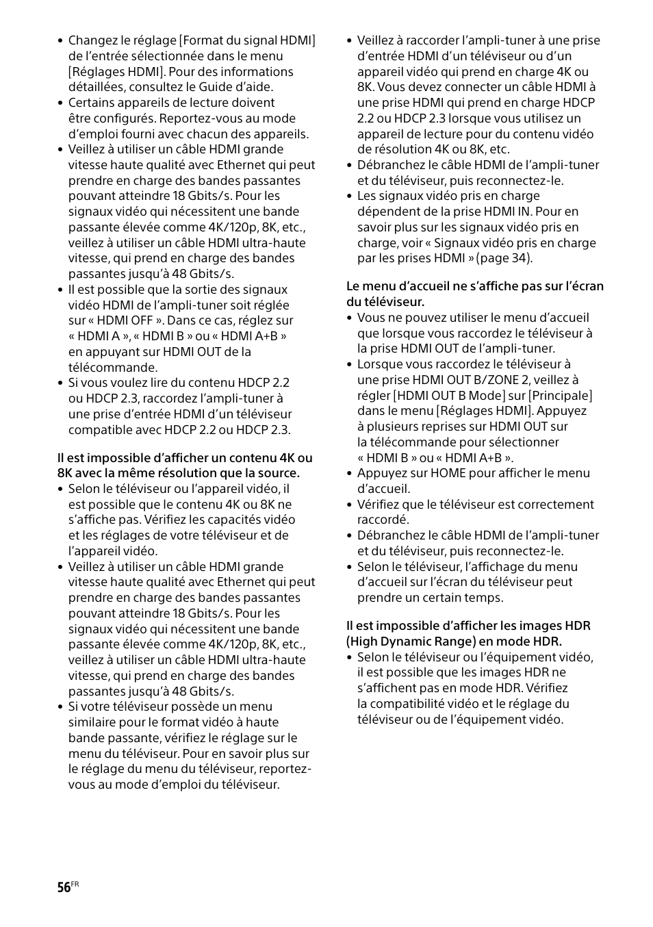 Sony BRAVIA BZ40H 85" Class HDR 4K UHD Digital Signage & Conference Room LED Display User Manual | Page 122 / 203