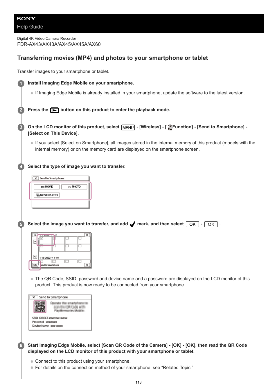 Transferring | Sony BRAVIA BZ40J 100" Class 4K UHD HDR Commercial Monitor User Manual | Page 113 / 353