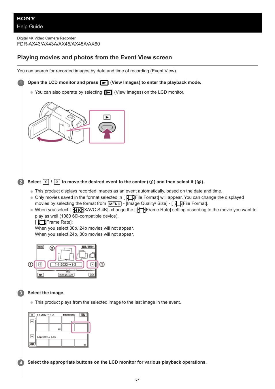 Sony BRAVIA BZ40J 100" Class 4K UHD HDR Commercial Monitor User Manual | Page 57 / 353