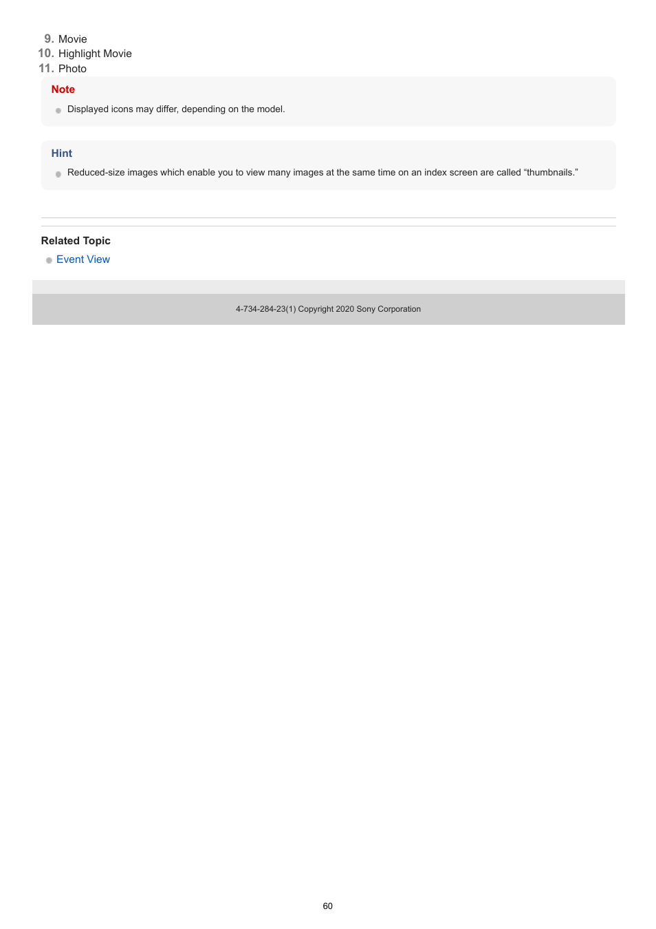 Sony BRAVIA BZ40J 100" Class 4K UHD HDR Commercial Monitor User Manual | Page 60 / 353