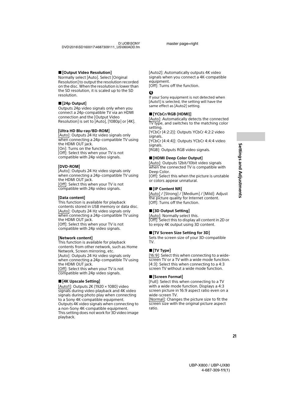 Sony Cyber-shot DSC-RX1R II Digital Camera User Manual | Page 21 / 44