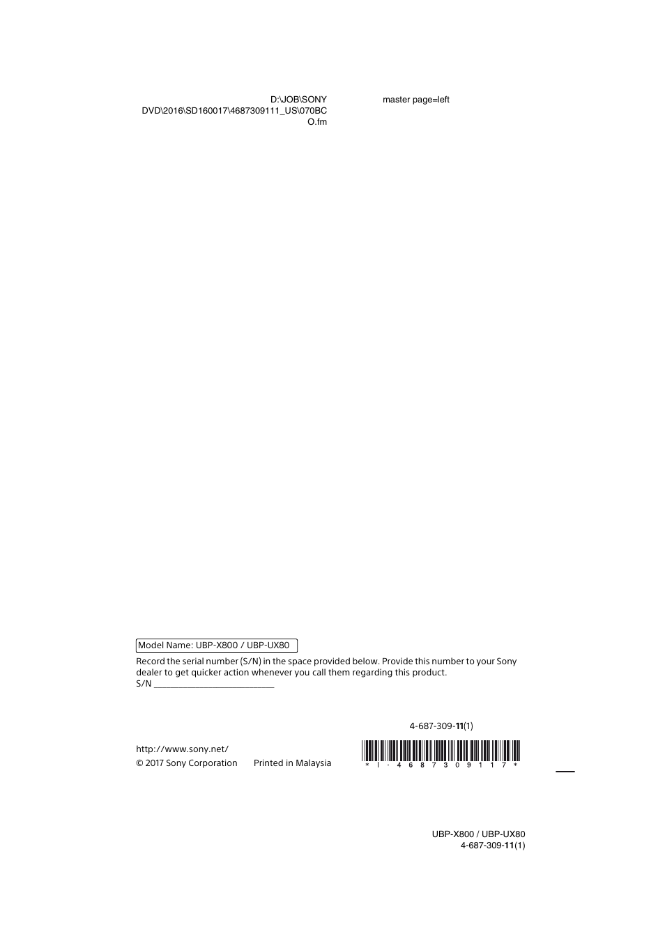 Sony Cyber-shot DSC-RX1R II Digital Camera User Manual | Page 44 / 44