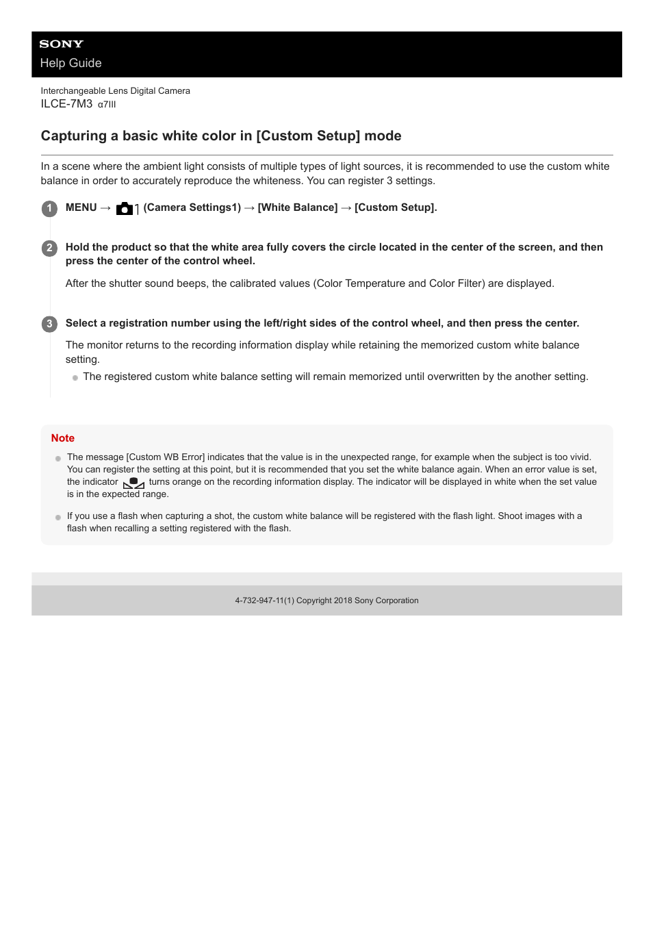 Sony a7C Mirrorless Camera (Black) User Manual | Page 187 / 642