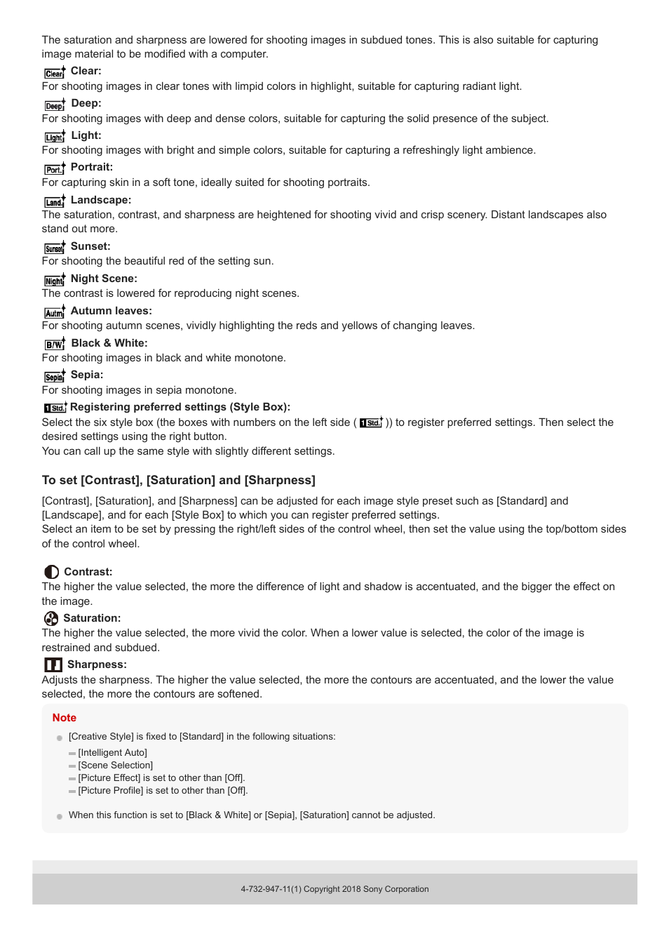 Sony a7C Mirrorless Camera (Black) User Manual | Page 189 / 642