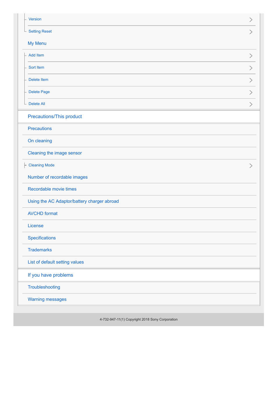 Sony a7C Mirrorless Camera (Black) User Manual | Page 20 / 642