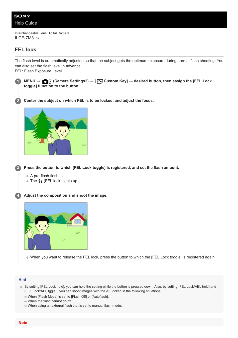 Fel lock | Sony a7C Mirrorless Camera (Black) User Manual | Page 213 / 642