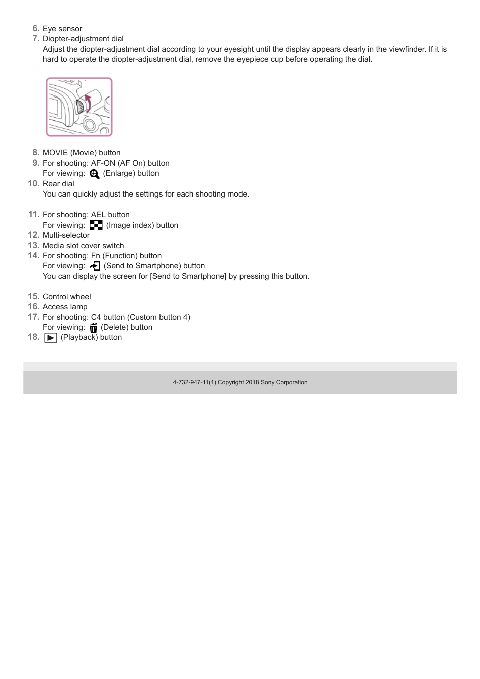 Sony a7C Mirrorless Camera (Black) User Manual | Page 23 / 642