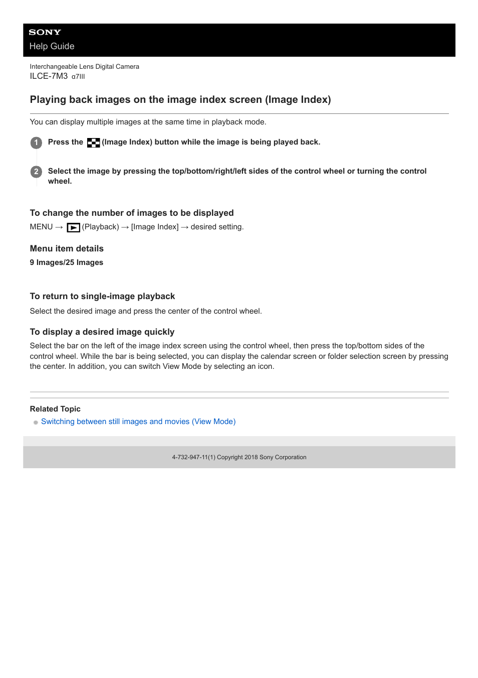 Sony a7C Mirrorless Camera (Black) User Manual | Page 256 / 642