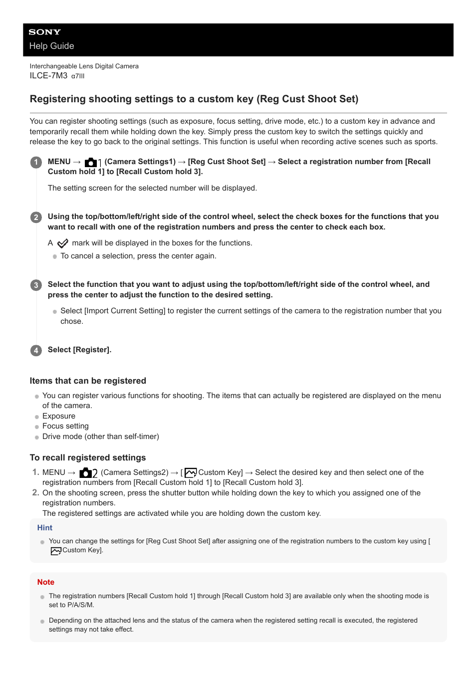 Sony a7C Mirrorless Camera (Black) User Manual | Page 399 / 642