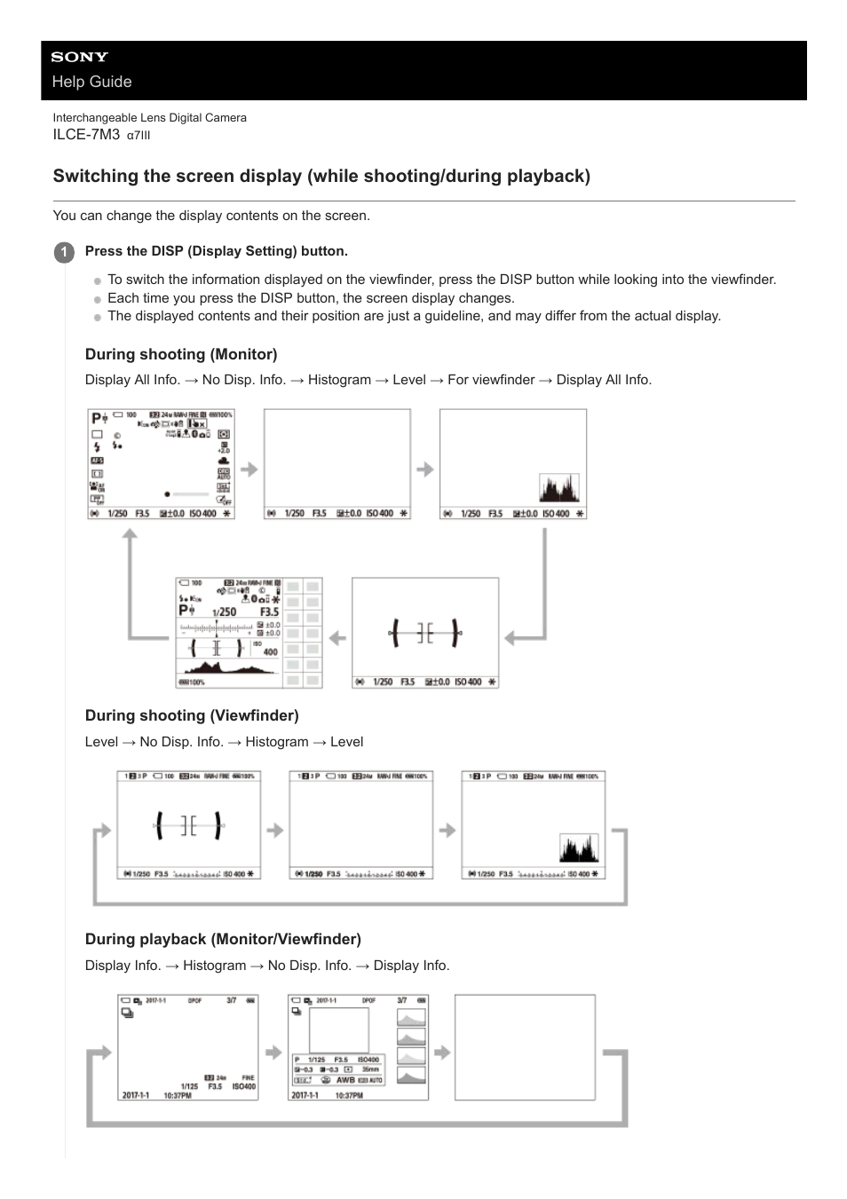 Sony a7C Mirrorless Camera (Black) User Manual | Page 43 / 642