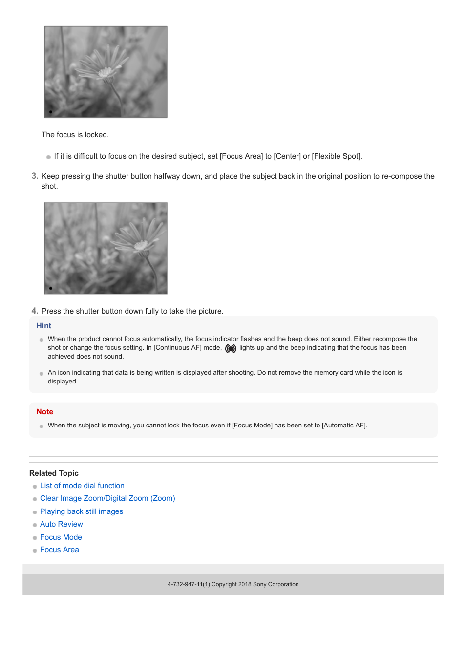 Sony a7C Mirrorless Camera (Black) User Manual | Page 75 / 642