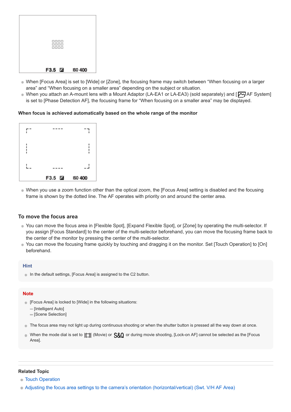 Sony a7C Mirrorless Camera (Black) User Manual | Page 79 / 642