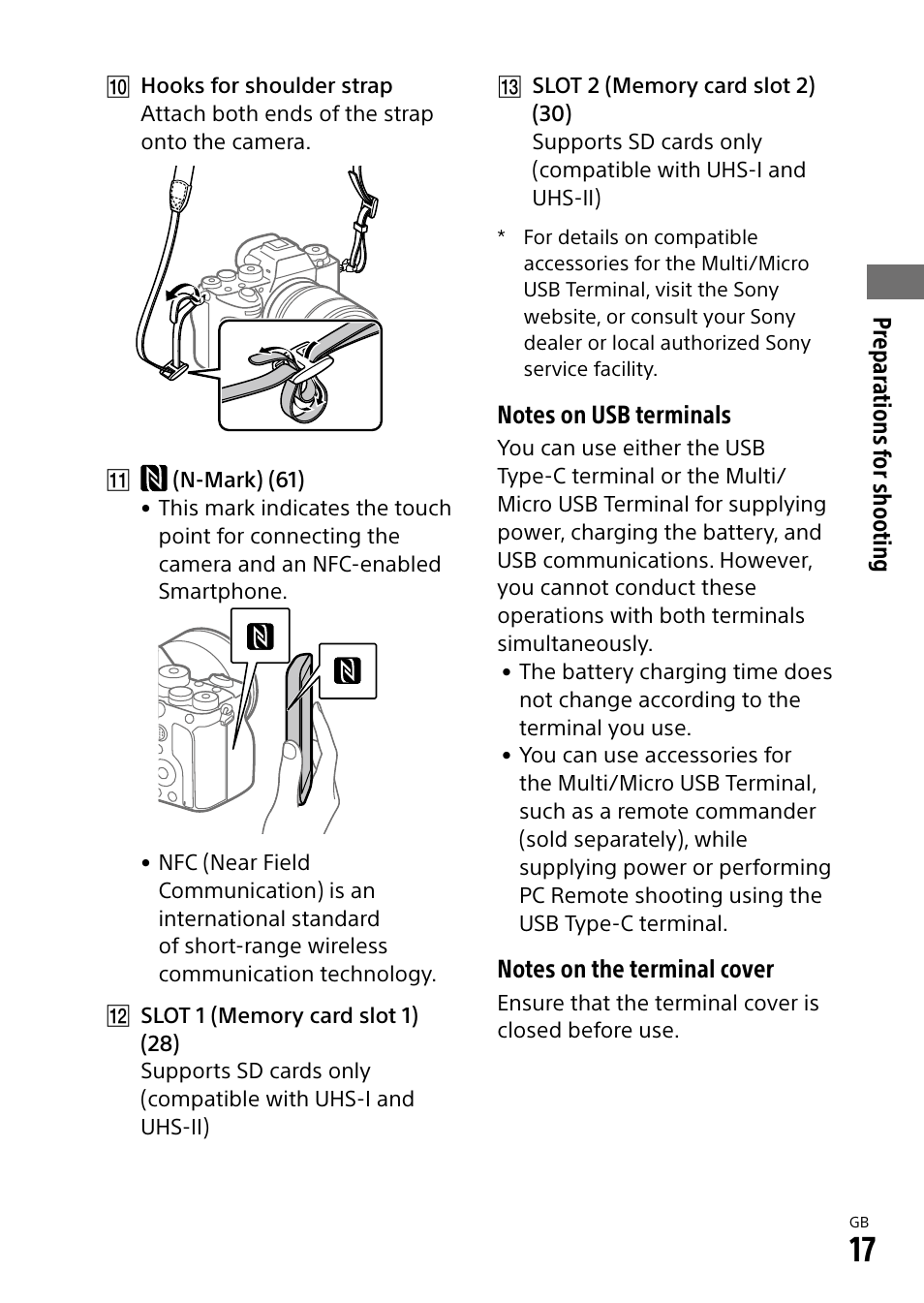 Sony a7R IIIA Mirrorless Camera User Manual | Page 17 / 104