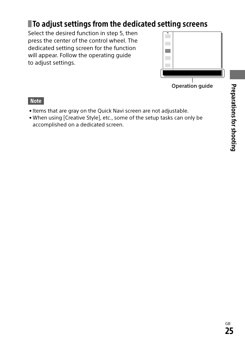 Sony a7R IIIA Mirrorless Camera User Manual | Page 25 / 104