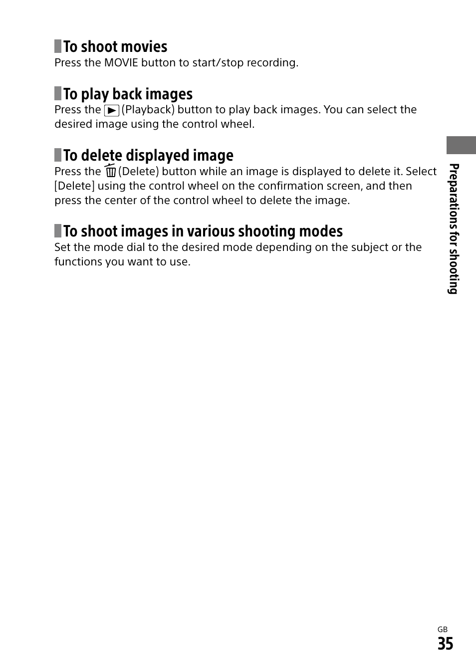 On (35 | Sony a7R IIIA Mirrorless Camera User Manual | Page 35 / 104