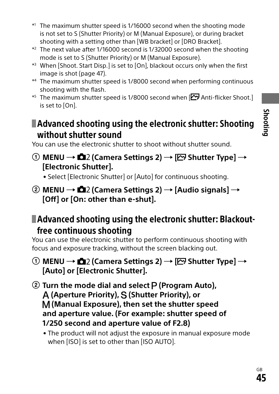 Sony a7R IIIA Mirrorless Camera User Manual | Page 45 / 104