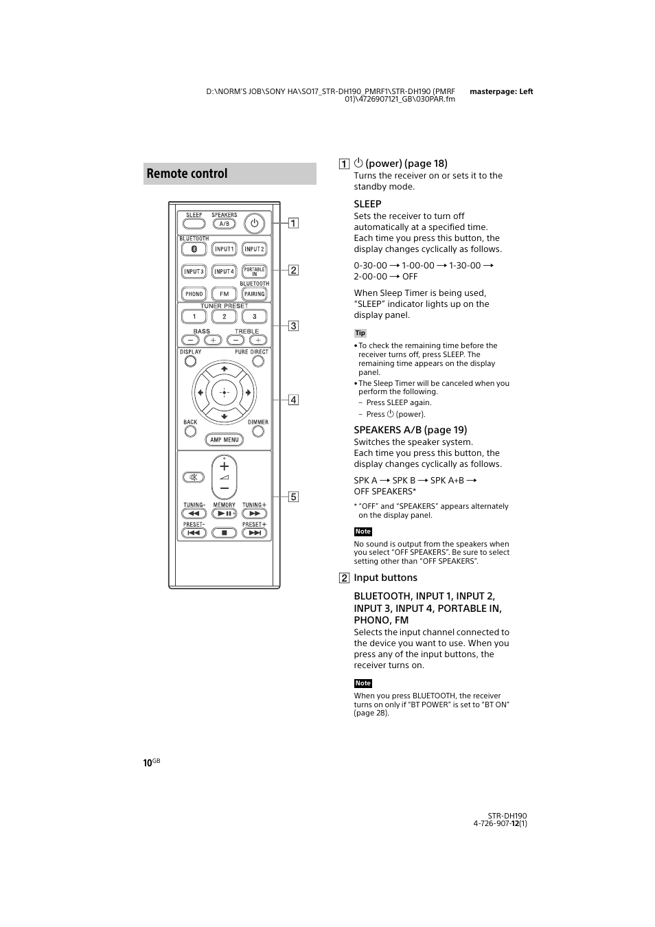 Remote control | Sony a7 II Mirrorless Camera with 28-70mm Lens User Manual | Page 10 / 44