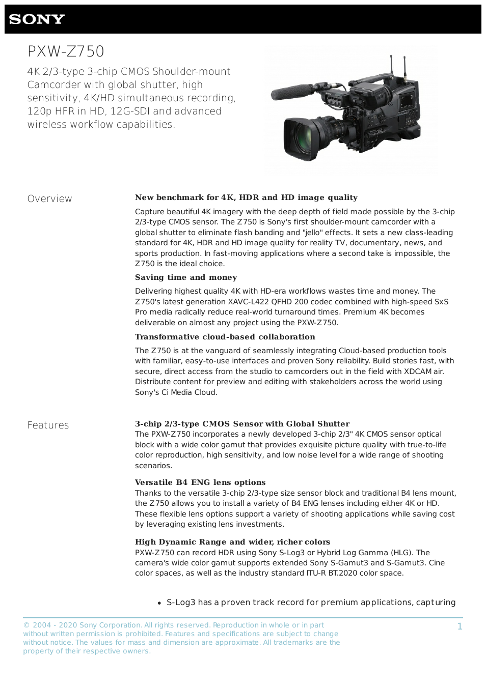 Sony a7S III Mirrorless Camera User Manual | 8 pages