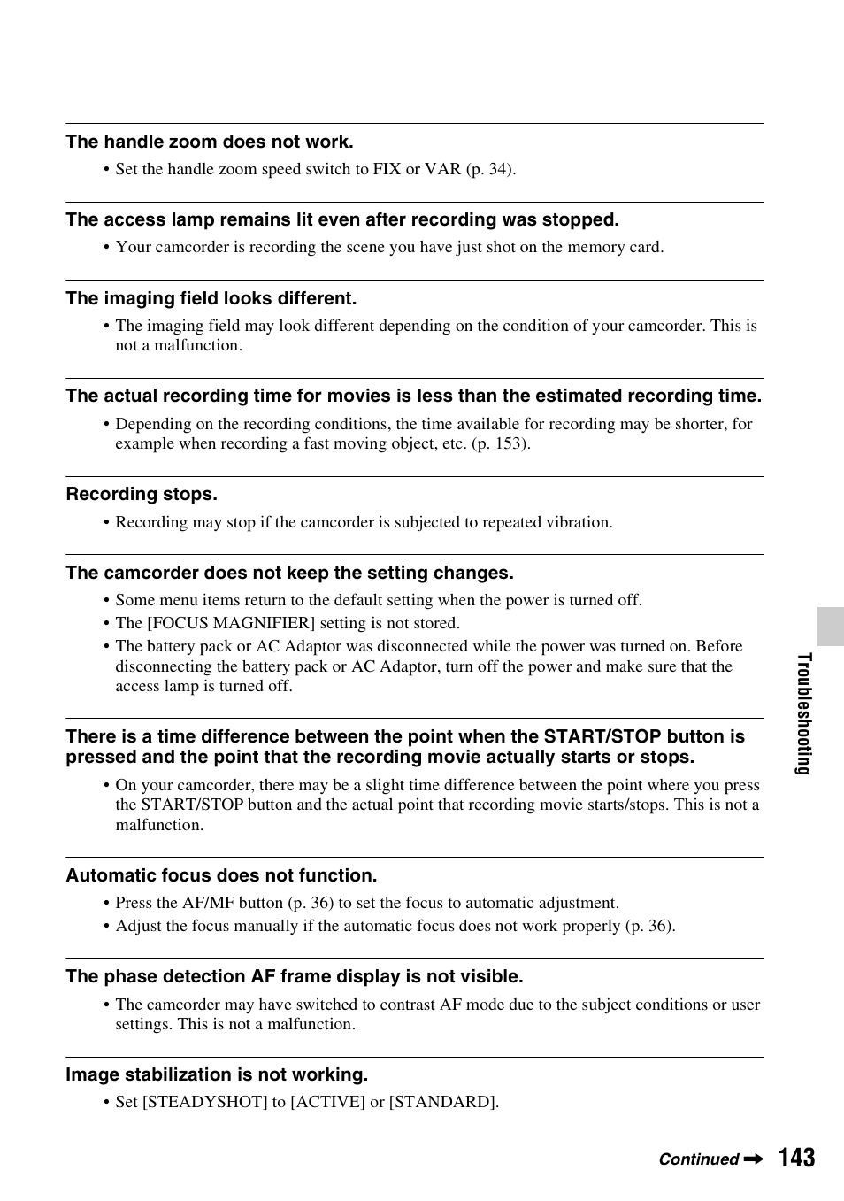 Sony a6400 Mirrorless Camera User Manual | Page 143 / 176