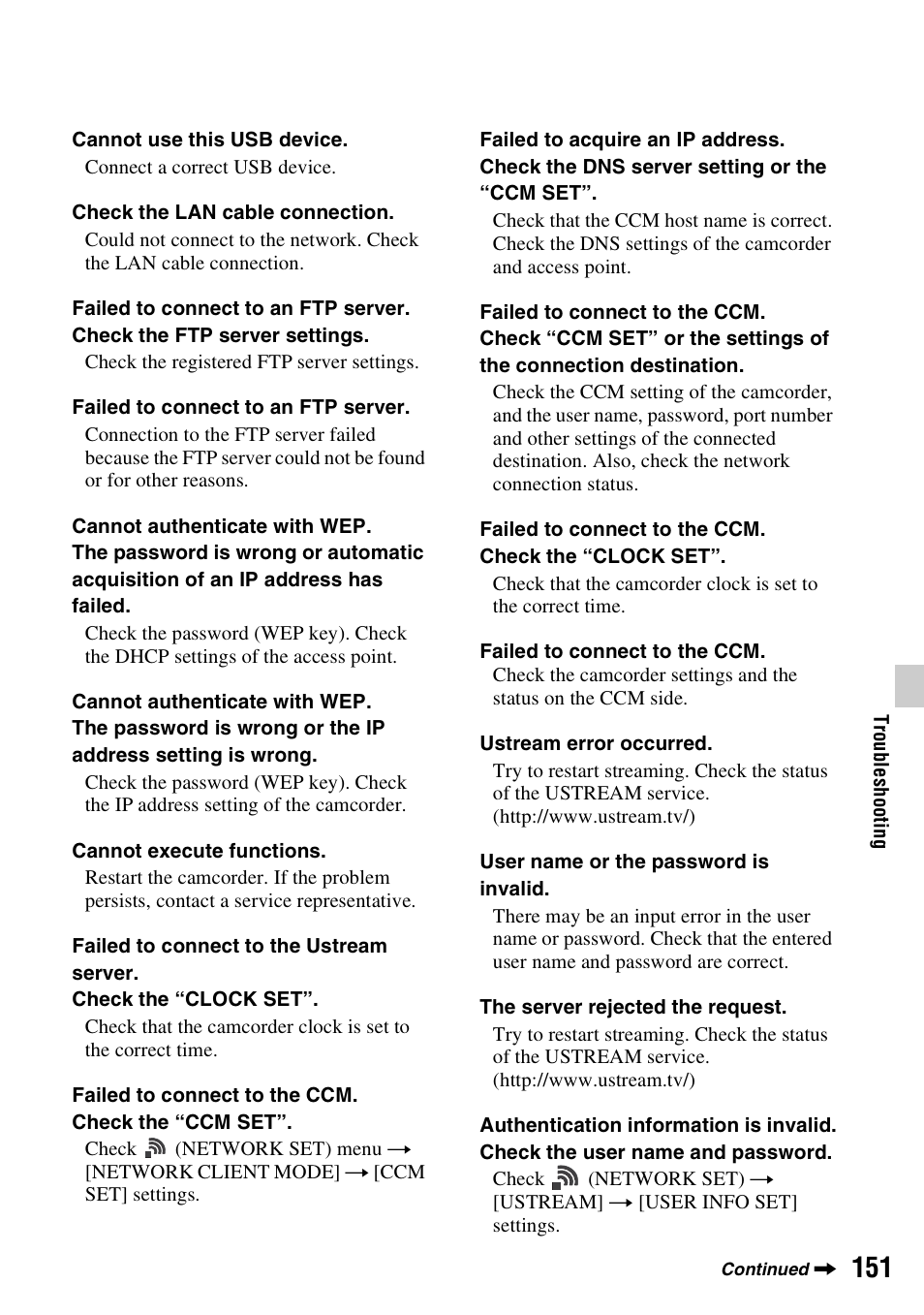 Sony a6400 Mirrorless Camera User Manual | Page 151 / 176