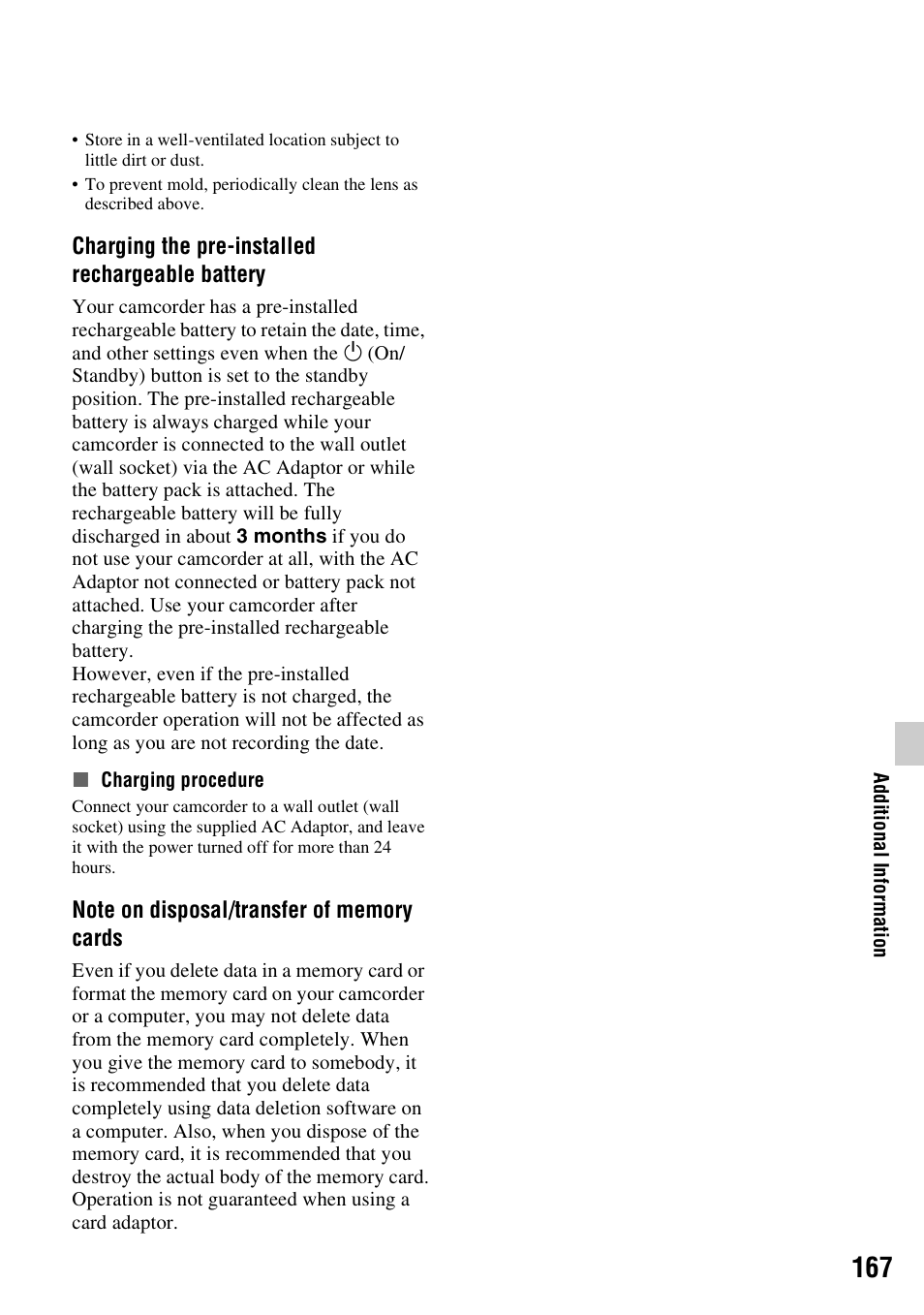 Sony a6400 Mirrorless Camera User Manual | Page 167 / 176