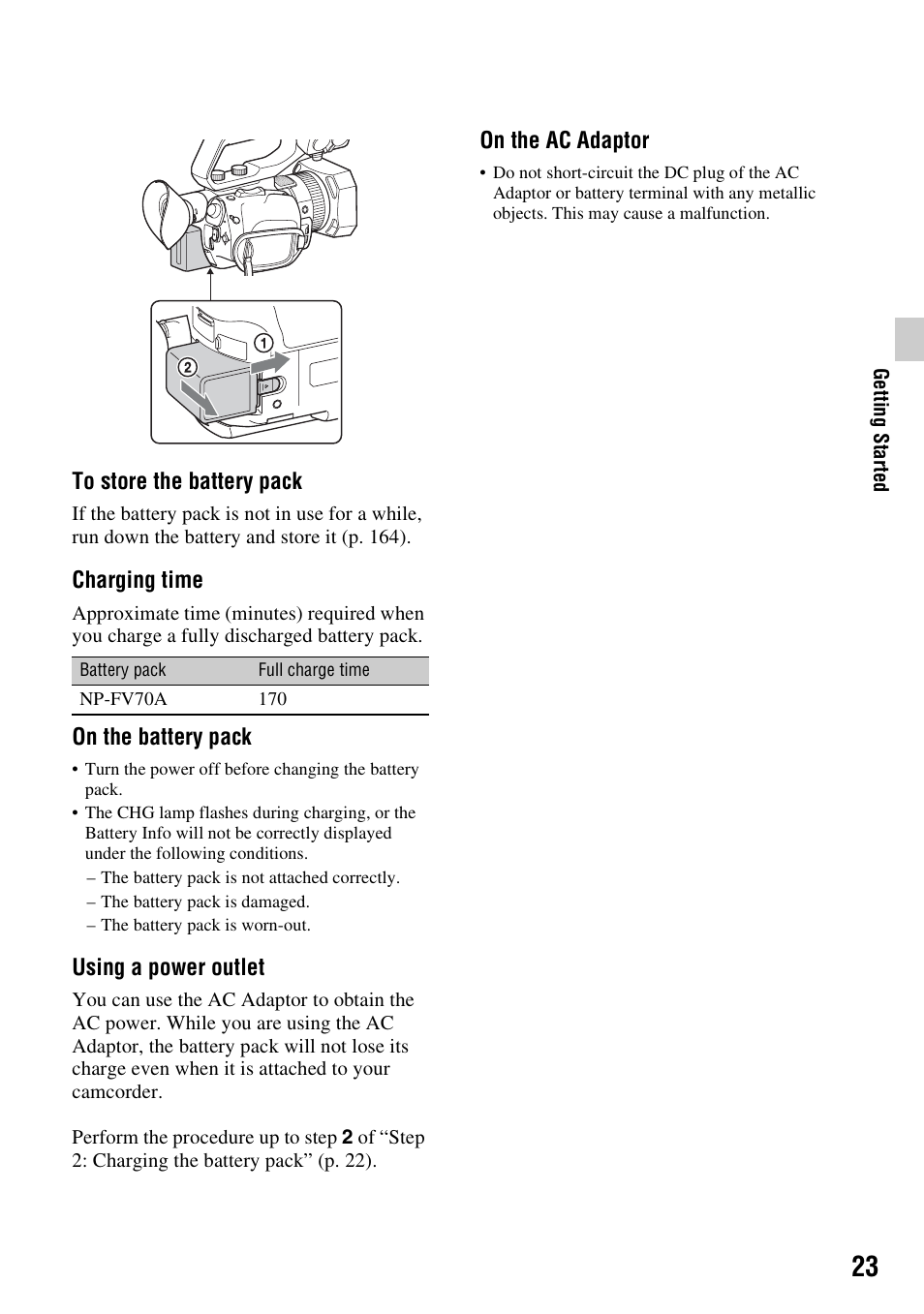 Sony a6400 Mirrorless Camera User Manual | Page 23 / 176