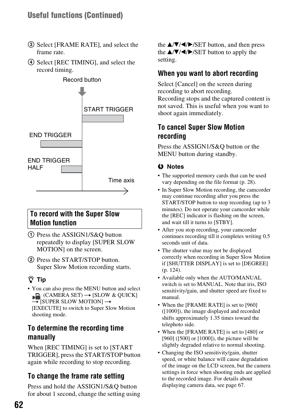 Useful functions ( continued) | Sony a6400 Mirrorless Camera User Manual | Page 62 / 176