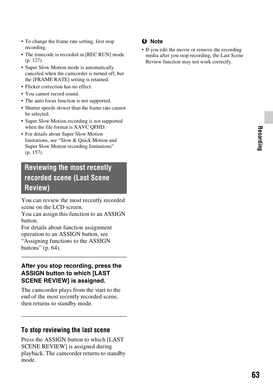 Sony a6400 Mirrorless Camera User Manual | Page 63 / 176