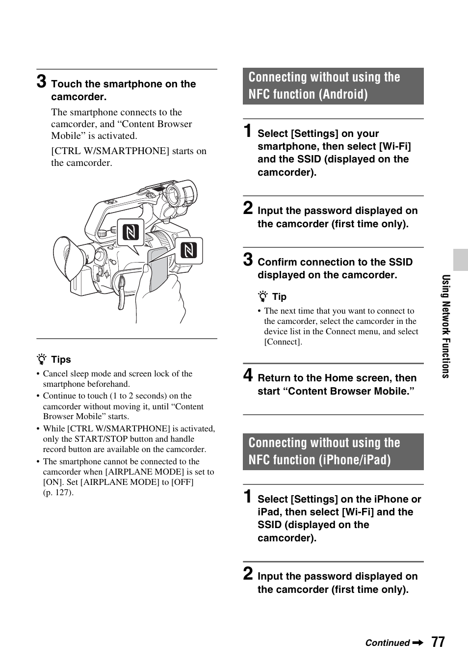 Sony a6400 Mirrorless Camera User Manual | Page 77 / 176