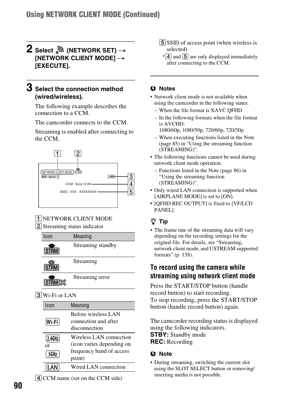 Using network client mode (continued) | Sony a6400 Mirrorless Camera User Manual | Page 90 / 176