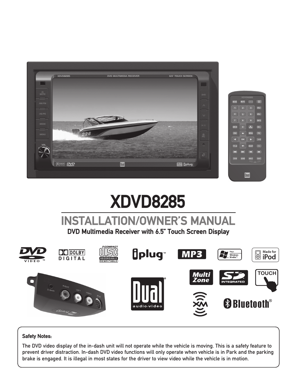 Dual XDVD8285 User Manual | 96 pages