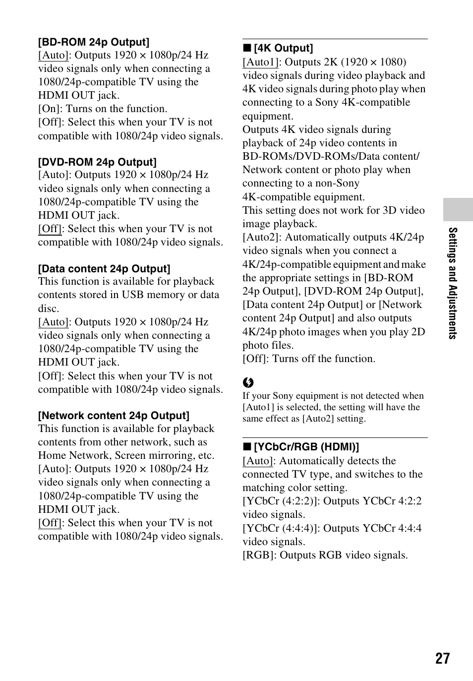 Sony a7C II Mirrorless Camera (Silver) User Manual | Page 27 / 48