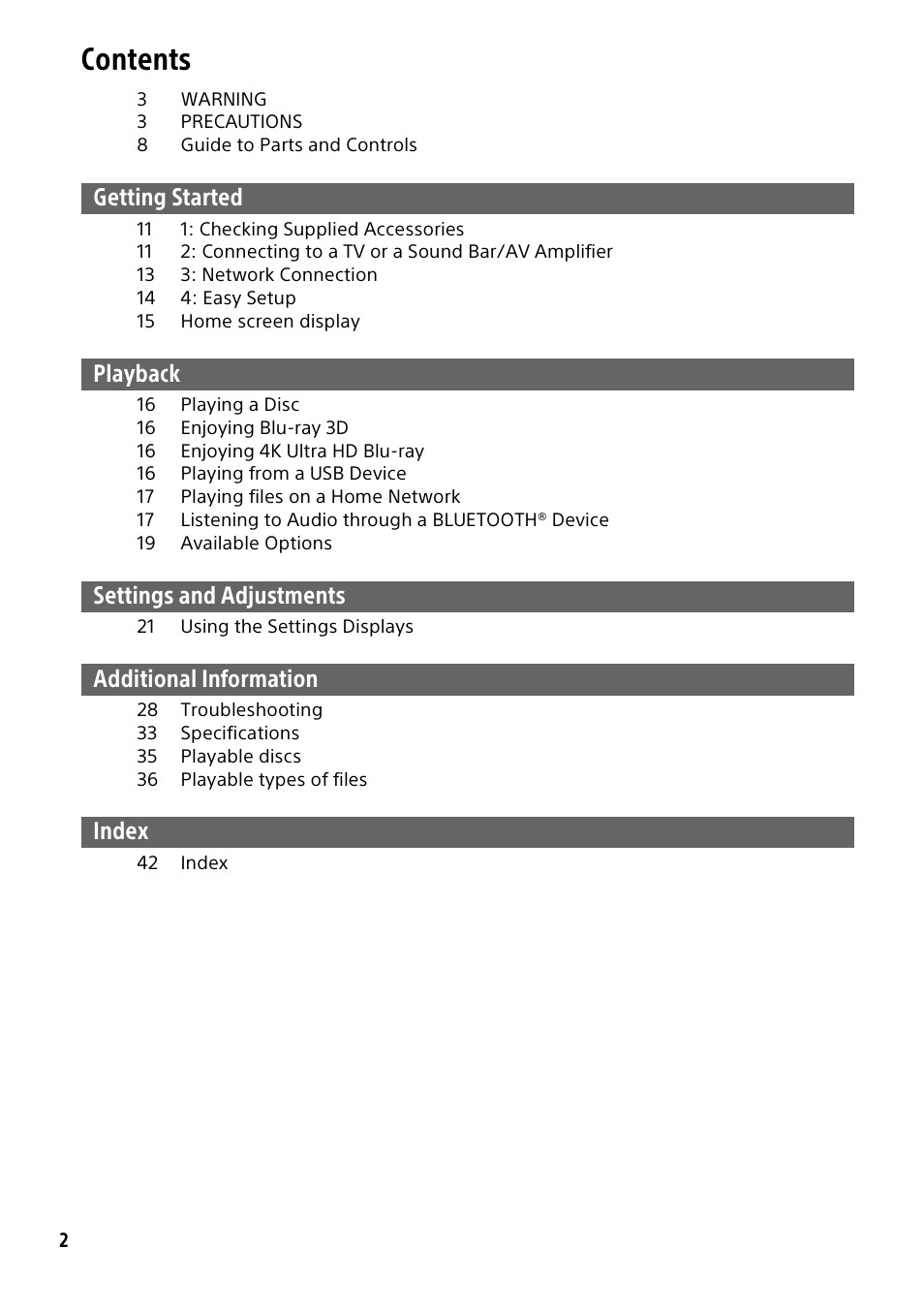 Sony a7C II Mirrorless Camera (Silver) User Manual | Page 2 / 44