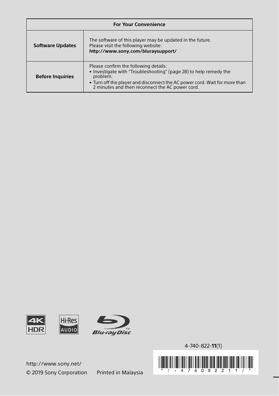 Sony a7C II Mirrorless Camera (Silver) User Manual | Page 44 / 44