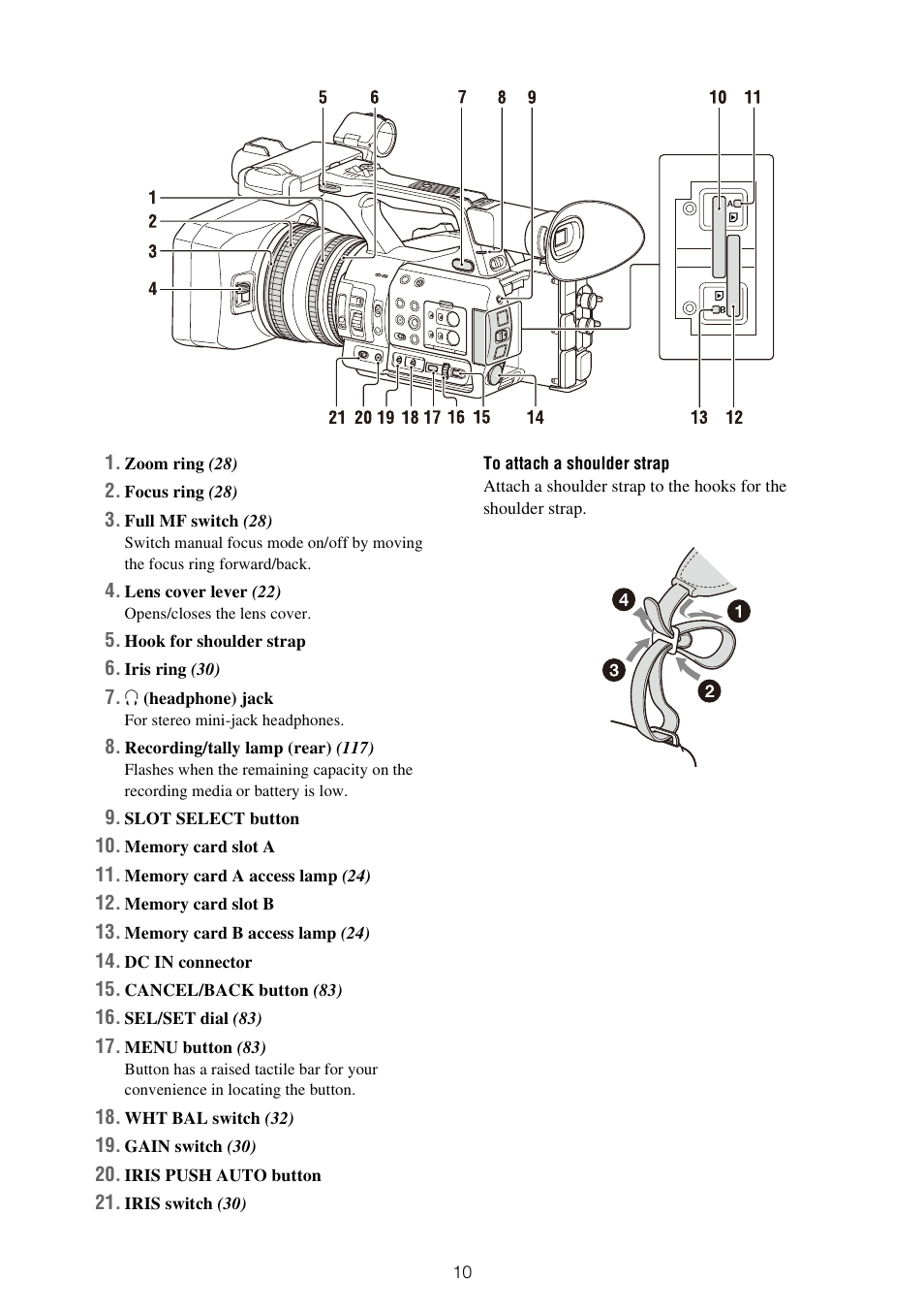 Sony ZV-1F Vlogging Camera (Black) User Manual | Page 10 / 160