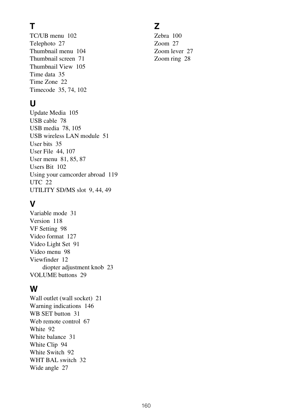 Sony ZV-1F Vlogging Camera (Black) User Manual | Page 160 / 160
