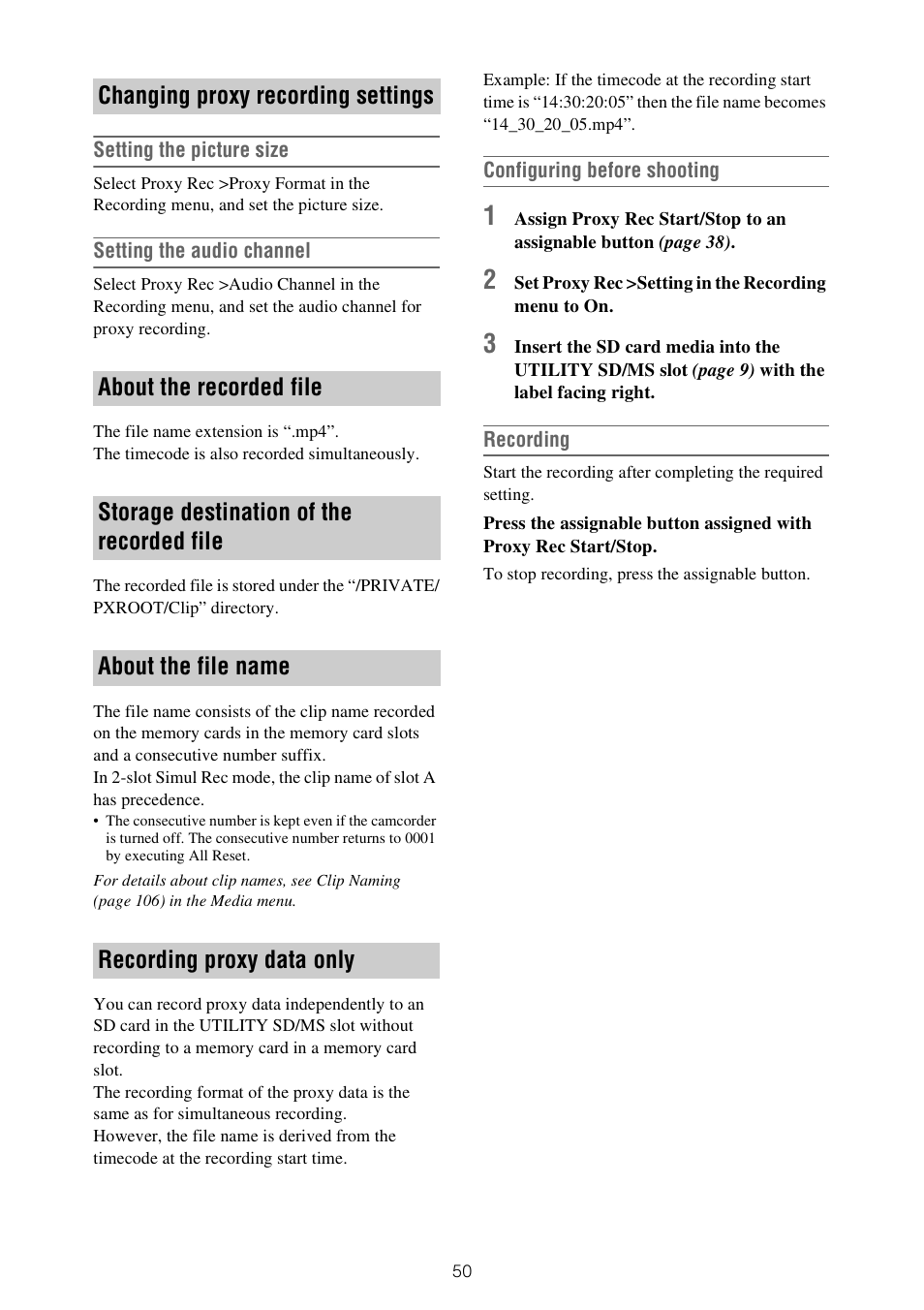 Sony ZV-1F Vlogging Camera (Black) User Manual | Page 50 / 160