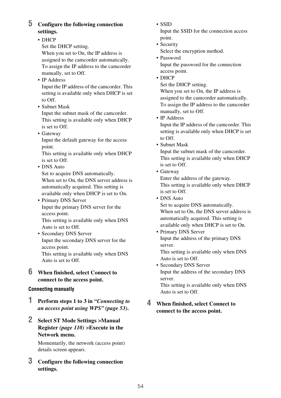 Sony ZV-1F Vlogging Camera (Black) User Manual | Page 54 / 160