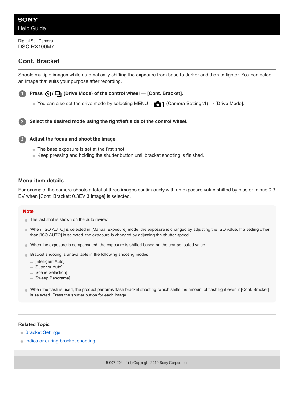 Cont. bracket | Sony VENICE 4K Live Bundle with MultiDyne SilverBack Fiber-Optic Adapter User Manual | Page 111 / 634