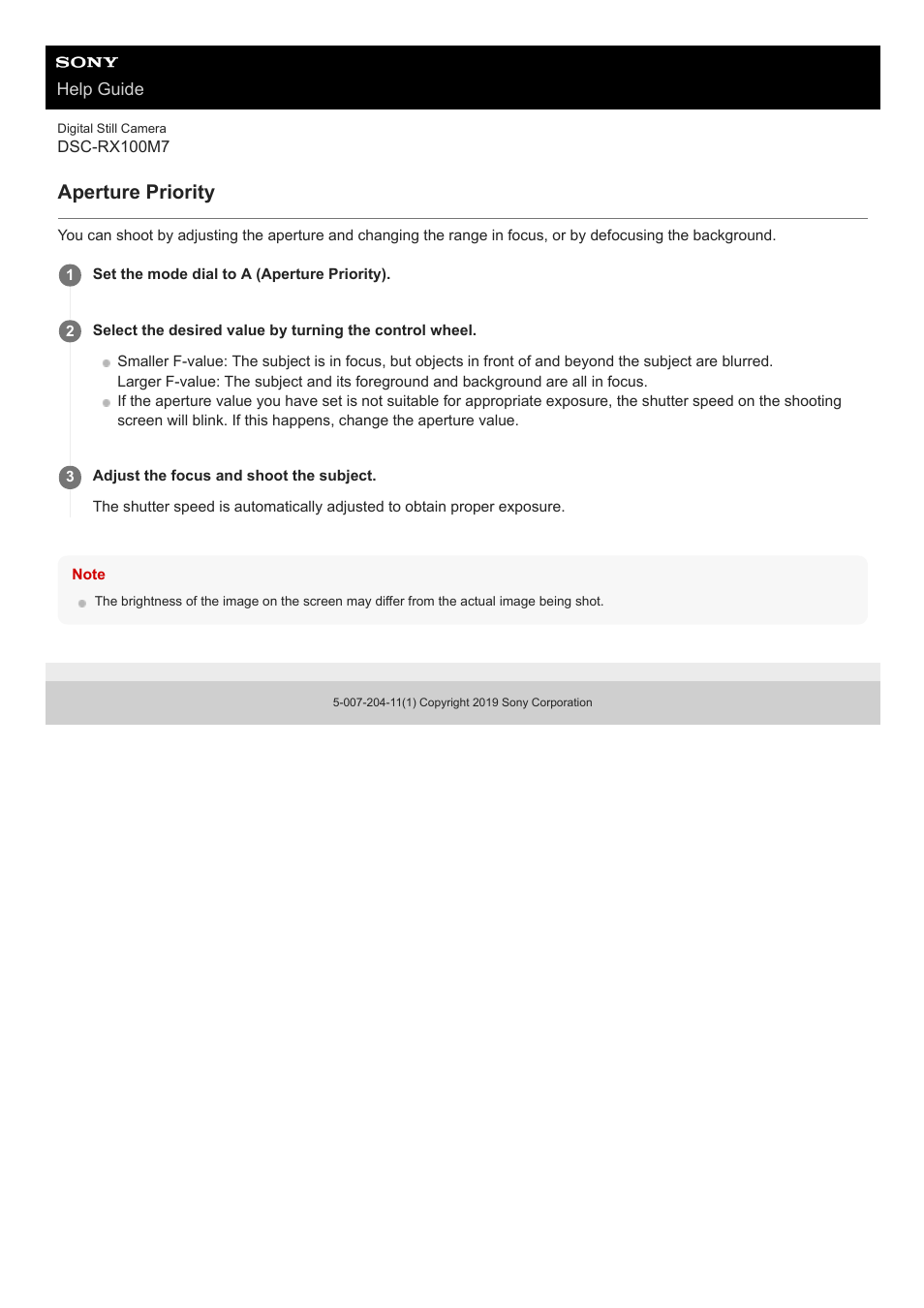 Aperture priority | Sony VENICE 4K Live Bundle with MultiDyne SilverBack Fiber-Optic Adapter User Manual | Page 145 / 634