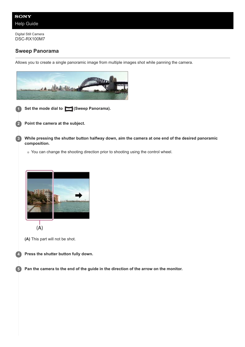 Sweep panorama | Sony VENICE 4K Live Bundle with MultiDyne SilverBack Fiber-Optic Adapter User Manual | Page 150 / 634